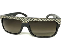 Classic Vintage Retro Hip Hop Rapper Pimp Style SUNGLASSES Thick Black Snakeskin Frame 1221