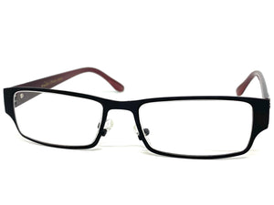 Classy Contemporary Modern Style Clear Lens EYEGLASSES Black Fashion Frame 1215