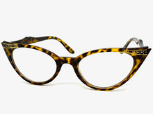 Classic Vintage Retro Cat Eye Style Clear Lens EYEGLASSES Pointy Tortoise Frame KIT400