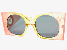 Oversized Exaggerated Classic Vintage Retro Style SUNGLASSES Huge Square Pink Frame 2158