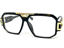 Classic Vintage Retro Hip Hop Rapper Style Clear Lens EYEGLASSES Black & Gold Frame 5408