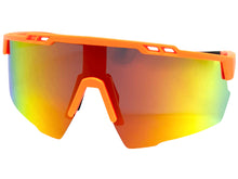 Oversized Retro Sporty Wrap Around Style SUNGLASSES Large Gold POLARIZED Lens XSP0007