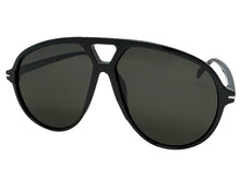 Oversized Vintage Retro Style SUNGLASSES Large Black Frame - Dark Lens 81022