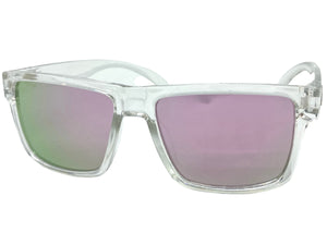 Classic Biker Motorcycle Hardcore Sporty SUNGLASSES Clear Frame K0012