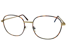 Exaggerated Classic Vintage Retro Style Clear Lens Blue Light Block Computer EYEGLASSES Square Gold Frame 5408