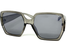 Oversized Vintage Retro Style SUNGLASSES Large Square Gray Frame E1275
