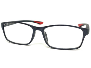 Sleek Contemporary Modern Sporty Style READING GLASSES READERS Gray Frame Lens Strength +1.50