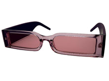 Space Futuristic Robotic Cyclops Modern Contemporary SUNGLASSES Sleek Pink Frame 9262