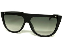 Classy Elegant Modern Rerto Shield Style SUNGLASSES Black Frame 6515