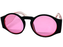 Classic Vintage Retro Style SUNGLASSES Round Thick Black Frame E1370