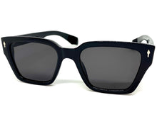 Classic Vintage Retro Style SUNGLASSES Square Black Frame 5011