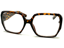 Oversized Classic Vintage Retro Style Clear Lens EYEGLASSES Large Square Tortoise Frame 80843
