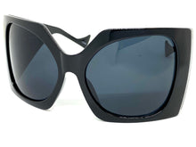 Oversized Exaggerated Vintage Retro Style SUNGLASSES Huge Thick Black Frame 80571
