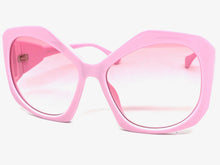 Oversized Exaggerated Vintage Retro Style SUNGLASSES Huge Pink Frame 1222