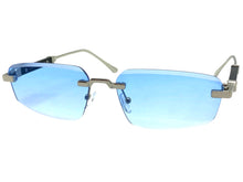 Classy Elegant Luxury Modern Style SUNGLASSES Rimless Silver Frame 5335
