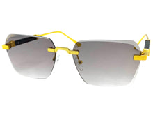 Classy Elegant Luxury Modern Style SUNGLASSES Rimless Gold Frame 5331