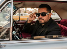 Classic Hardcore Biker Gangster Style LOCS SUNGLASSES Large Thick Black Frame - Dark Lens 91336