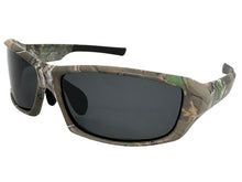 Military Tactical Hunting Fishing Wrap Around Safety POLARIZED SUNGLASSES Camouflage Frame - Dark Lens CAMO2