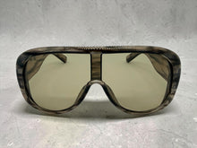 Oversized Modern Retro Shield Style SUNGLASSES Thick Gray Frame - Gray Lens 2466