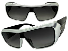Space Futuristic Robotic Cyclops Modern Contemporary Party Raver SUNGLASSES Sleek Silver Frame LH315