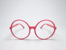 Oversized Vintage Retro Style Clear Lens EYEGLASSES X-Large Round Pink Frame 15032