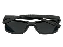 Classic Sporty Driving Fishing POLARIZED SUNGLASSES Large Black Frame - Dark Lens 9086