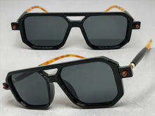 Classic Vintage Retro Luxury Hip Hop Style SUNGLASSES Square Black Frame - Dark Lens E2036