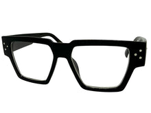 Classic Vintage Retro Style Clear Lens EYEGLASSES Thick Square Black Frame 540763