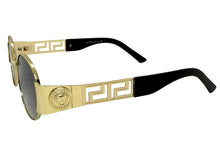 Classic Vintage Retro Luxury Hip Hop Rapper Style SUNGLASSES Oval Gold Frame - Gray Lens 27736