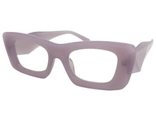 Exaggerated Classic Vintage RETRO Cat Eye Style READING GLASSES READERS Purple Frame - Lens Strength +1.75