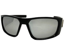 Classic Hardcore Gangster Biker Style Choppers SUNGLASSES Thick Black Frame - Silver Lens 6786