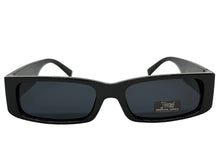 Classic Hardcore Biker Gangster Style LOCS SUNGLASSES Large Thick Black Frame - Dark Lens 91320