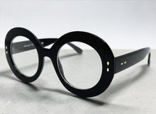 Oversized Vintage Retro Style Clear Lens EYEGLASSES Large Thick Round Black Frame 1765