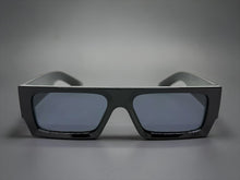 Classic Hardcore Biker Gangster Style LOCS SUNGLASSES X-Large Thick Black Frame - Dark Lens 91321
