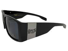 Classic Hardcore Biker Gangster Style LOCS SUNGLASSES Large Thick Black Frame - Dark Lens 91337
