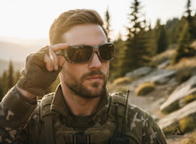 Military Tactical Hunting Fishing Wrap Around Safety POLARIZED SUNGLASSES Camouflage Frame - Dark Lens CAMO2
