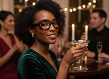 Classy Elegant Modern Retro Style Clear Lens EYEGLASSES Thick Marble Optical Frame 24020