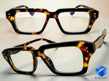Classic Vintage Retro Style Clear Lens Blue Light Block Computer EYEGLASSES Tortoise Frame 2037