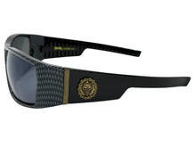 Classic Hardcore Gangster Biker Style Choppers SUNGLASSES Thick Carbon Fiber Frame - Dark Lens 6786