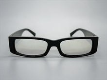 Classic Hardcore Biker Gangster Style LOCS SUNGLASSES Large Thick Black Frame - Silver Lens 91320