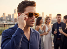 Classic Vintage Retro Luxury Hip Hop Style SUNGLASSES Square Tortoise Frame - Brown Lens E2036