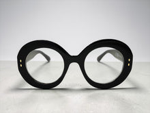 Oversized Vintage Retro Style Clear Lens EYEGLASSES Large Thick Round Black Frame 1765