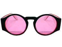 Classic Vintage Retro Style SUNGLASSES Round Thick Black Frame E1370