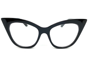Women's Classic Vintage RETRO Cat Eye Style Clear Lens EYE GLASSES Black Frame 1611