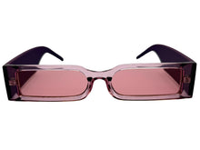 Space Futuristic Robotic Cyclops Modern Contemporary SUNGLASSES Sleek Pink Frame 9262