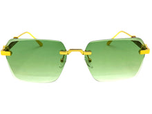 Classy Elegant Luxury Modern Style SUNGLASSES Rimless Gold Frame 5331