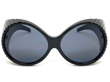 Oversized Exaggerated Vintage Retro Style SUNGLASSES Large Thick Round Black Frame 2156