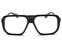 Classic Vintage Retro Hip Hop Rapper Style Clear Lens EYEGLASSES Black & Gunmetal Frame 76006