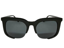 Classic Vintage Retro Style SUNGLASSES Square Black Frame - Dark Lens 1678