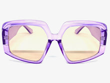 Oversized Vintage Retro Style SUNGLASSES Large Gold Frame 1113
